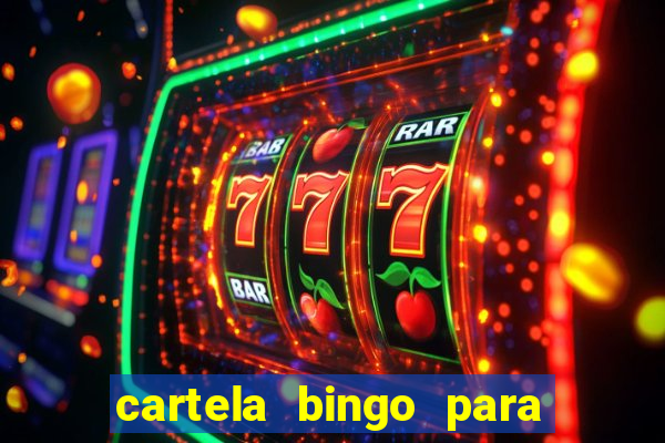 cartela bingo para cha de cozinha imprimir gratis