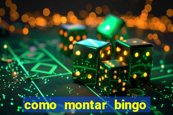 como montar bingo brinquedos toia