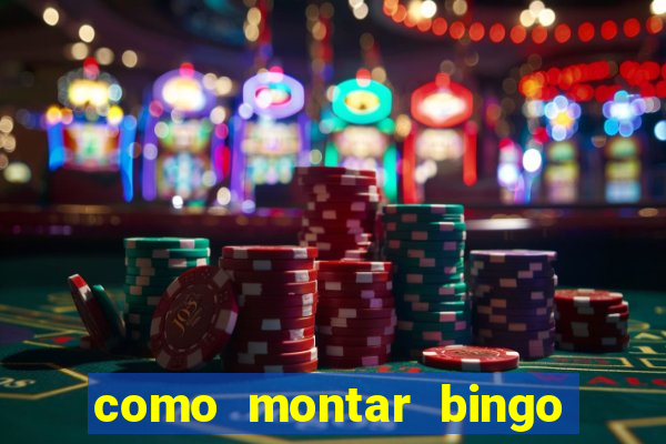 como montar bingo brinquedos toia