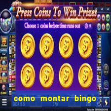 como montar bingo brinquedos toia