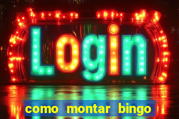 como montar bingo brinquedos toia