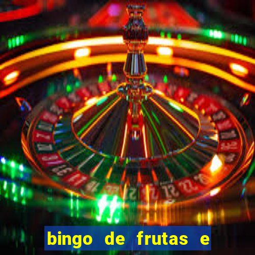 bingo de frutas e legumes para imprimir