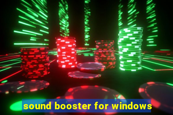 sound booster for windows