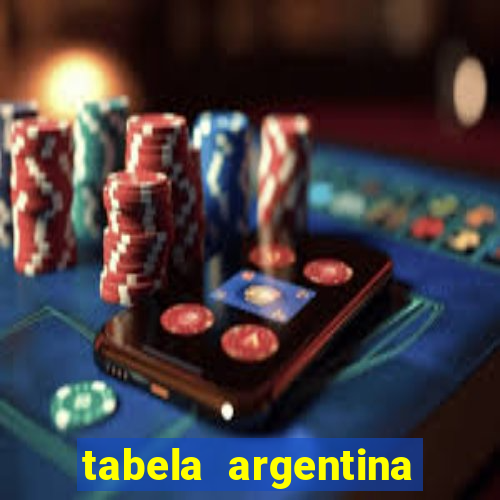 tabela argentina torneo betano