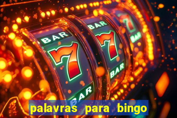 palavras para bingo cha de bebe