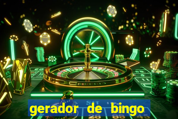 gerador de bingo de palavras