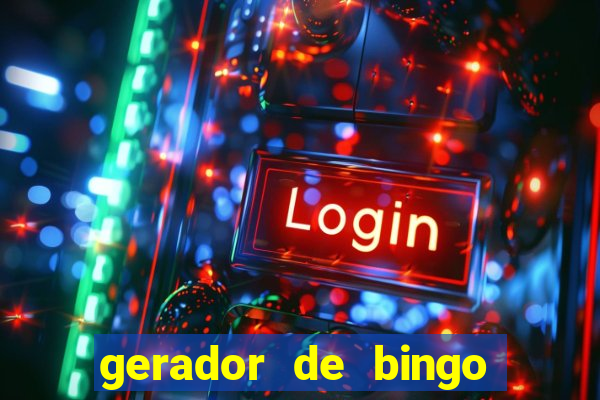 gerador de bingo cha de bebe