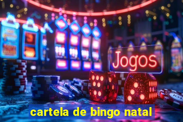 cartela de bingo natal