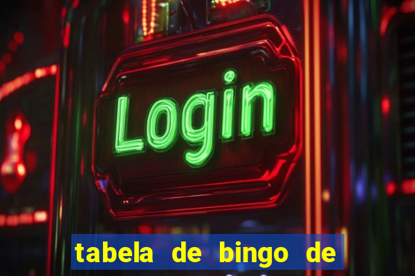 tabela de bingo de 1 a 100