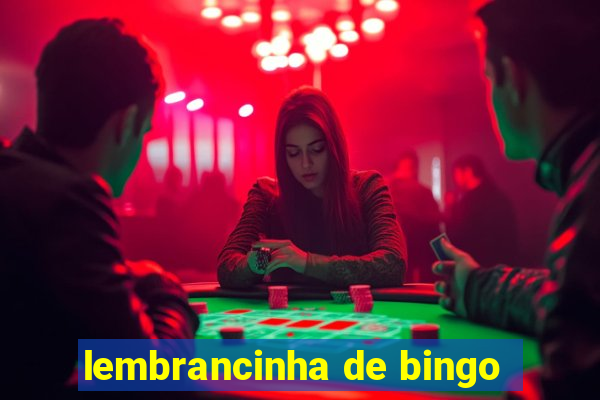 lembrancinha de bingo