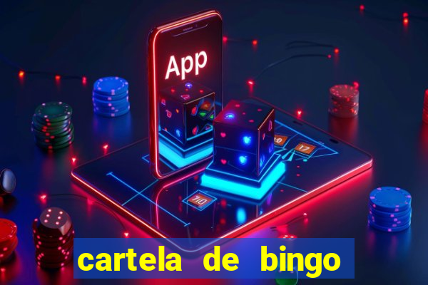 cartela de bingo cha de bebe