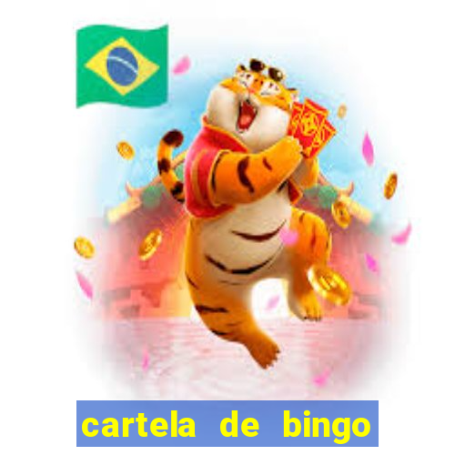 cartela de bingo cha de bebe