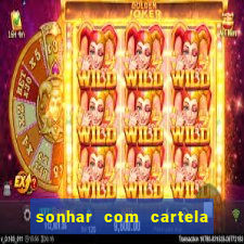 sonhar com cartela de bingo