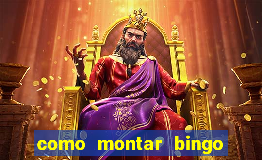 como montar bingo brinquedos toia