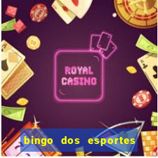 bingo dos esportes para imprimir