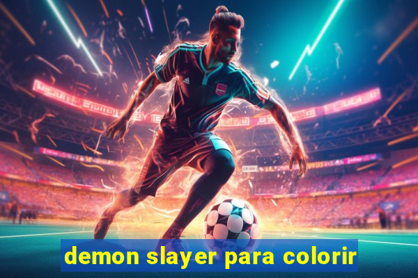 demon slayer para colorir