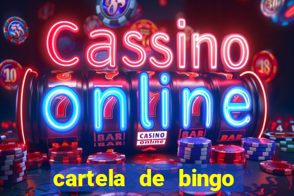 cartela de bingo cha de panela