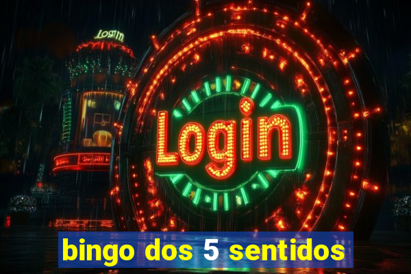 bingo dos 5 sentidos