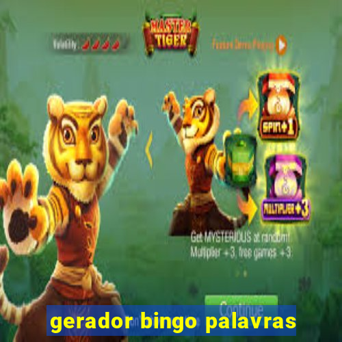 gerador bingo palavras