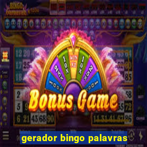 gerador bingo palavras