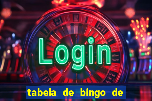 tabela de bingo de 1 a 100