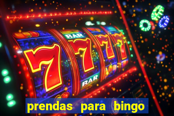 prendas para bingo de natal