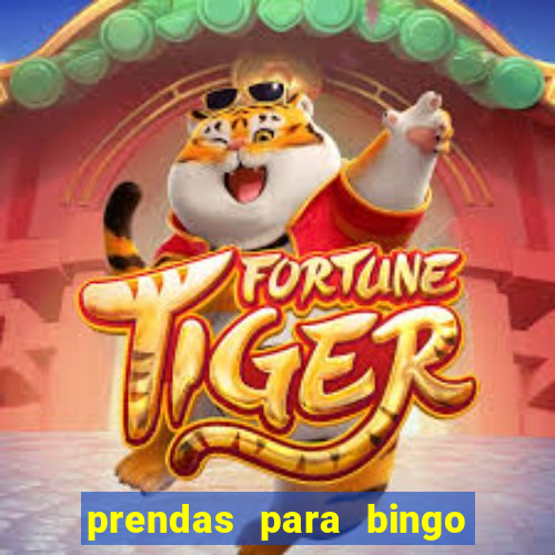 prendas para bingo de natal