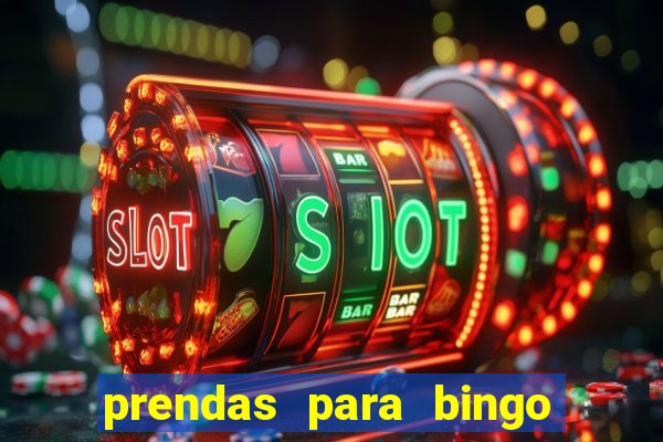 prendas para bingo de natal